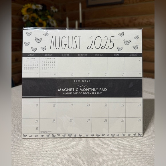 RAE DUNN Magnetic Monthly CALENDAR * 17 months - Picture 1 of 2